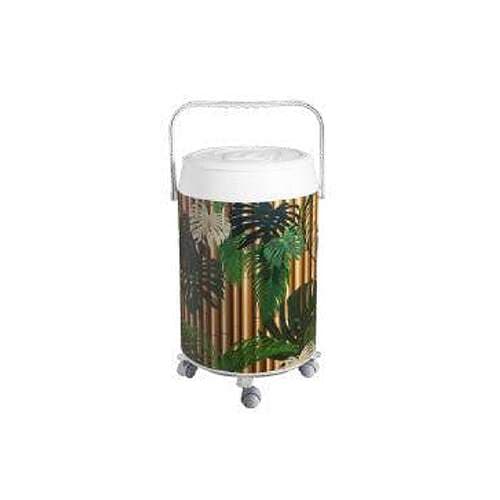 Cooler Veleiro Bambu Verde com Alça Injetada e Roda 42 Latas - Anabell