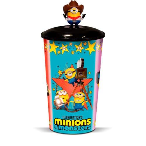 Copo com Topper Minion Cowboy: Minions Monstros